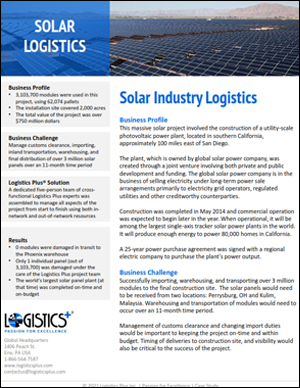 logistics case study with solution pdf