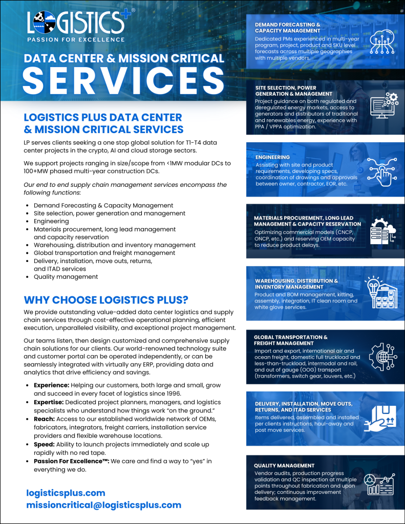 Data Center Services flyer