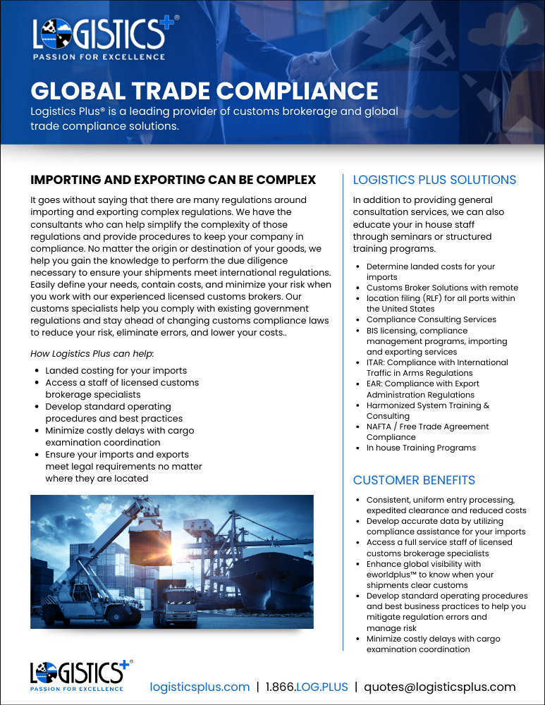 LP Global Trade Compliance Flyer Thumbnail