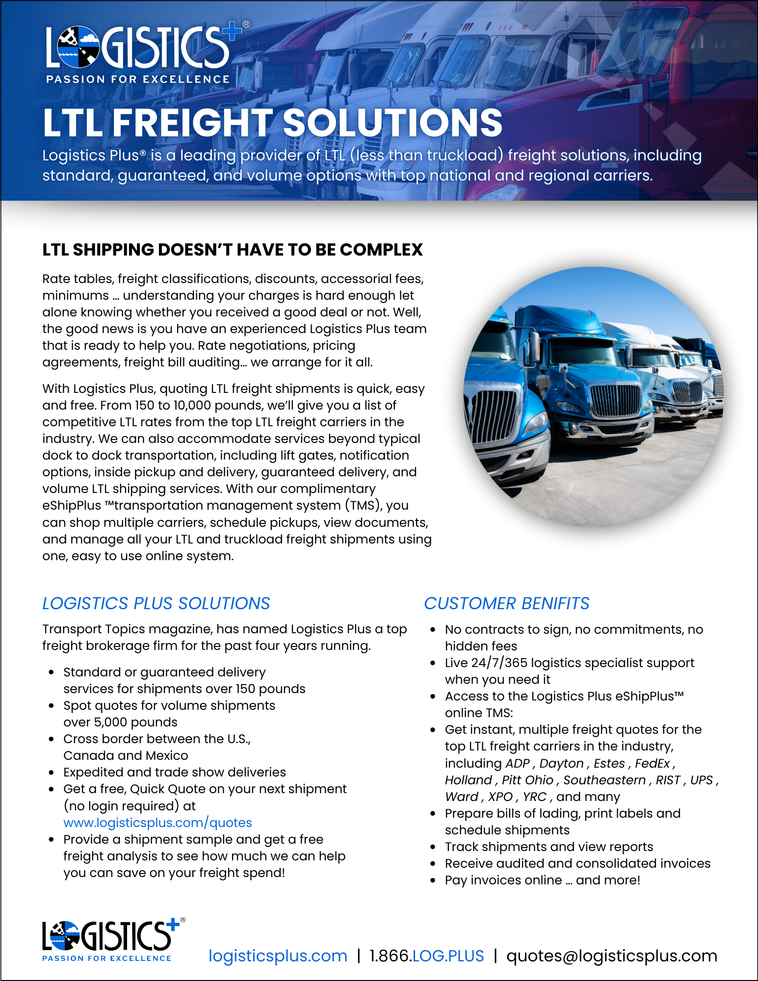 LP LTL Freight Flyer Thumbnail