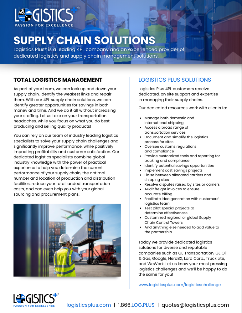 LP Supply Chain Solutions Flyer Thumbnail