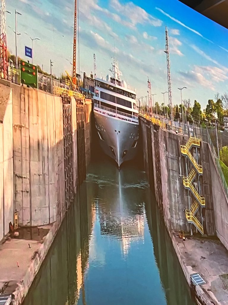 ship in welland canal