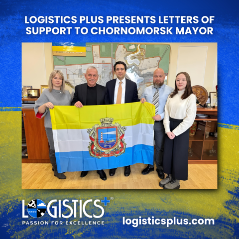 Logistics Plus Presents Letters of Support to Chornomorsk Mayor